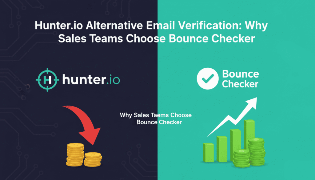 Hunter.io charges per search and verification. Bounce Checker delivers 99.99% Gmail accuracy with one-time payment. Perfect for teams verifying found emails.