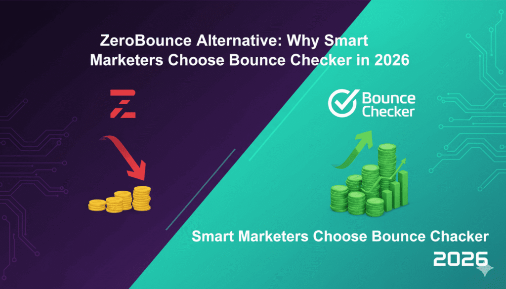 ZeroBounce costs $400+/month. Bounce Checker delivers better Gmail accuracy for $597 once. Save $13k+ over 3 years. Compare now and see the difference.