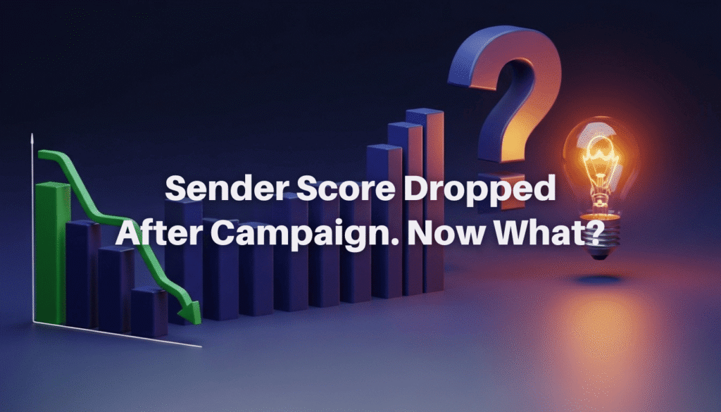 Your sender score dropped after your last email campaign? Learn exactly why it happened and how to recover your reputation fast with proven strategies.