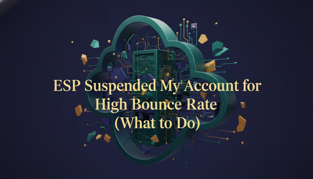 ESP suspended your account for high bounce rate? Follow this step-by-step recovery guide to restore your account, clean your list, and prevent future suspensions.